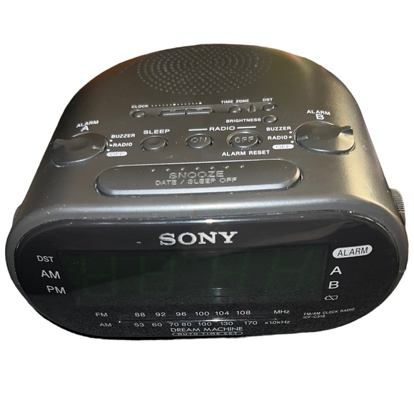 Sony Other Sony Dream Machine Dual Alarm Clock Model Icfc38 Black